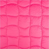 Steppstoff Graphic Square in Pink und Neongrün – 3-lagiger Jackenstoff, 1,40 m Breite | Wärmend, modern & vielseitig Vollbild