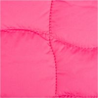 Steppstoff Graphic Square in Pink und Neongrün – 3-lagiger Jackenstoff, 1,40 m Breite | Wärmend, modern & vielseitig Nahaufnahme