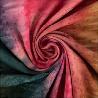 Baumwollstoff Unique Crafted Batik – Streifen-Dessin 1,37 m Breite, weich & luftig für Sommermode im Boho-Style kunstvol eingedreht in Falten