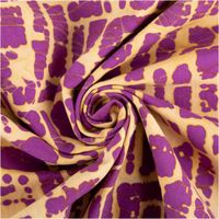 Baumwollstoff Unique Crafted Batik – Abstrakt-Dessin 1,37 m Breite, weich & luftig für Sommermode im Boho-Style kunstvoll eingedreht in Falten