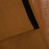 Vorhang Helios Camel 140x260 – Baumwolle mit Ösen & Leinenstruktur Naht