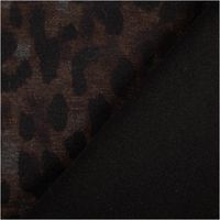 Vicenza Leo Stoff braun– 1,48m breit | Nähstoff für Blazer, Kostüm, Rock & Hose | elastisch, pflegeleicht, elegant mit Rueckseite