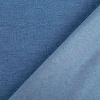 Stretch Jeansstoff Denim Knit – Hellblau | 1,44 m breit | Weich, elastisch & vielseitig mit Rueckseite