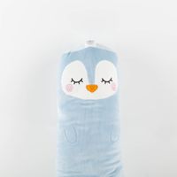 Kissen Spandex Super Soft Cuddle Penguin– Blau – 60cm – Kuschelweich & Liebevoll gestaltet Nahaufnahme