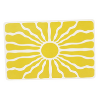 Platzset Summer Sonne Gelb 43x28cm – Sonniger Hingucker für deinen Tisch!