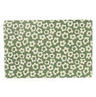 Platzset Tischset Flowers Blumen in Grün und Weiß – Fröhlicher Hingucker für deinen Tisch!