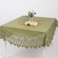 91379-Tischdecke-abwaschbar-Haekelspitze-Amira-rund-gruen----152cm--MG-1676-Bearbeitet.jpg Abwaschbare Tischdecke "Amira" mit Häkelspitze – Rund, Grün, Ø 152cm Vollansicht in Szene gesetzt
