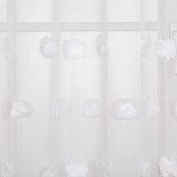 91442-oesenvorhang-Leinenoptik-mit-Pompons-uni-weiss-140x260cm--MG-1160.jpg Ösenvorhang in Leinenoptik mit Pompons – Weiß, 140x260 cm Detailaufnahme