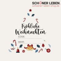Motiv Fröhliche Weihnachten - Geschenkgutschein per E-Mail von SCHÖNER LEBEN.