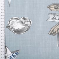 91521-Baumwollstoff-Dekostoff-Panama-Leinenstruktur-Petitbateau-Maritim-blau-1-60m-Breite--MG-0363.jpg Baumwollstoff Dekostoff Panama Leinenstruktur Petitbateau Maritim – Blau – 1,60 m Breite mit Massband Muschelmotiv