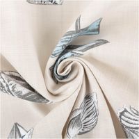 Baumwollstoff Dekostoff Panama Leinenstruktur Petitbateau Maritim – Natur– 1,60 m Breite kunstvoll eingedreht in Falten