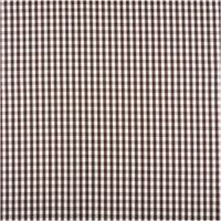 Vorhangstoff Dekostoff Rhodos Karo Braun/Ecru – 165 cm Breite – Hergestellt in Deutschland Vollbild
