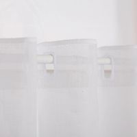 91536-Scheibengardinen-Meterware-Stickerei-Leinenoptik-Kreise-wollweiss-30cm-hoch--MG-1068_1.jpg Scheibengardine Leinenoptik Kreise – 30 cm hoch, Meterware | Transparent, mit Stickerei, kürzbar ohne Nähen Nahaufnahme oberes Ende