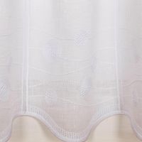 91537-Scheibengardinen-Meterware-Stickerei-Leinenoptik-Kreise-wollweiss-60cm-hoch--MG-1065_1.jpg Scheibengardine Leinenoptik Kreise – 60 cm hoch, Meterware | Transparent, mit Stickerei, kürzbar ohne Nähen Detailaufnahme
