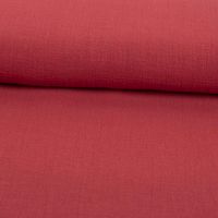 Baumwollstoff Cotton Slub Washed Rot – Weich, luftig & perfekt für sommerliche Kleidung ausgerollt und glatt liegend