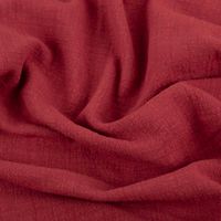 Baumwollstoff Cotton Slub Washed Rot – Weich, luftig & perfekt für sommerliche Kleidung stilvoll und harmonisch drapiert