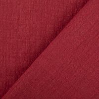 Baumwollstoff Cotton Slub Washed Rot – Weich, luftig & perfekt für sommerliche Kleidung mit Rueckseite