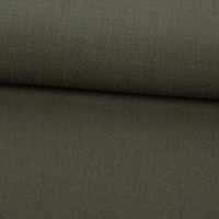 Baumwollstoff Cotton Slub Washed Army-Grün – Weich, luftig & perfekt für sommerliche Kleidung ausgerollt und glatt liegend