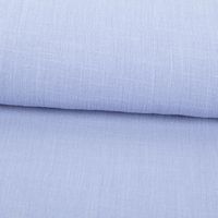 Baumwollstoff Cotton Slub Washed Lavendel-Blau– Weich, luftig & perfekt für sommerliche Kleidung ausgerollt und glatt liegend