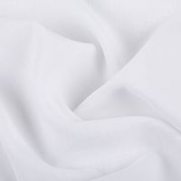 Gardinenstoff Meterware EASY CARE Semicrepe mit Flammeneffekt – Offwhite – 300 cm Höhe – mit Bleiband stilvoll und harmonisch drapiert