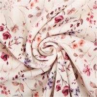 91630-Jersey-Stoff-Rippjersey-Baumwolle-Digital-Wiesenblumen-wollweiss-bunt-1-35m-Breite--MG-0421.jpg Jersey Stoff Rippjersey Baumwolle Wiesenblumen wollweiß bunt – weich, elastisch & hautfreundlich (1,35 m Breite) kunstvoll eingedreht in Falten