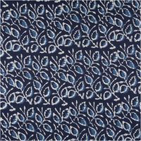 91652-Baumwollstoff-Voile-Blaetter-blau-1-45m-Breite--MG-0616.jpg Leichter Baumwollstoff Voile mit Blättern in Blau Vollbild des Stoffes
