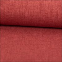 Pflegeleichter Vorhangstoff mit Strukturoptik in Terracotta – 1,50 m Breite ausgerollt und glatt liegend