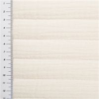 Musselin Stoff in ecru mit Streifensteppung – Weicher & hautfreundlicher Baumwollstoff für Mode, Wohnaccessoires, Babys & Kinder mit Massband