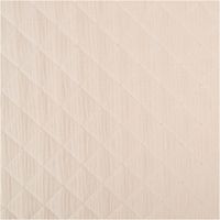 Musselin Stoff in natur mit Rautensteppung – Weicher & hautfreundlicher Baumwollstoff für Mode, Wohnaccessoires, Babys & Kinder Nahaufnahme