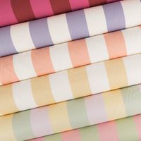 Baumwollstoff Halbpanama mit Streifen – verschiedene Farben als Meterware