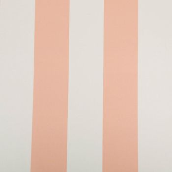 Baumwollstoff Halbpanama mit Streifen – Peach & Ecru