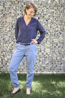 meine herzenswelt Palma Schlupfhose elegant in hellblau