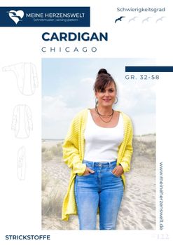 meine Herzenswelt Schnittmuster Cardigan Chicago Titelbild