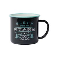 91874-Tasse-Emaille-Stars--von-Gentlemen--s-Hardware-GEN636UK.jpg ALT: Schwarze Emaille-Tasse von Gentlemen's Hardware mit weißem Logo-Aufdruck und hellblauem Rand