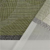 91889-Gardinenstoff-Dekostoff-halbtransparent-Jacquard-Streifen-Blaetter-weiss-gruen-1-50m-Breite-IMG-4387.jpg Eleganter Jacquard-Gardinenstoff in Weiß mit modernen Streifen und Blättermotiven in frischem Grün. Der halbtransparente Stoff mit 1,50 m Breite verschönert Fenster als dekorativer Store oder Vorhang - mit Rueckseite
