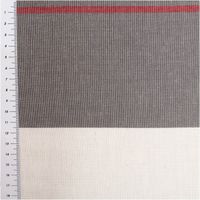 91896-Vorhangstoff-Jacquard-Stoff-Dekostoff-Streifen-grau-ecru-rot-165cm-Stoffbreite--MG-2923.jpg Jacquard-Dekostoff mit Blockstreifen – Grau, Ecru & Rot – 165 cm breit mit Massband