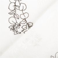 Halbtransparenter Vorhangstoff mit Blumen und Gräsern – made in Germany mit Rueckseite