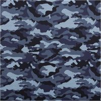 Badeshorts Stoff Camouflage recycelt wasserabweisend schnell trocknend blau 1,48m Breite Vollbild