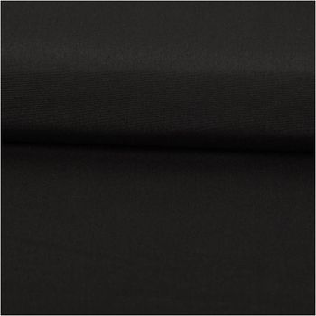 Badeshorts Stoff recycelt wasserabweisend schnell trocknend uni schwarz 1,48m Breite ausgerollt und glatt liegend