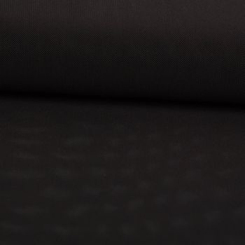 Futterstoff 4-Wege-Stretch schwarz – elastischer Stoff für Badeshorts & Sportkleidung ausgerollt und glatt liegend