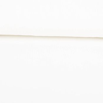 Futterstoff 4-Wege-Stretch weiß – elastischer Stoff für Badeshorts & Sportkleidung ausgerollt und glatt liegend
