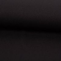 Futterstoff schwarz 150cm – recycelt, elastisch & schadstoffgeprüft ausgerollt und glatt liegend