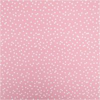 Badeanzugstoff rosa mit Punkten – bi-elastisch, recycelt & UV-Schutz | 1,50 m Breite Vollbild