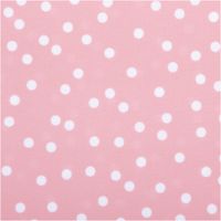 Badeanzugstoff rosa mit Punkten – bi-elastisch, recycelt & UV-Schutz | 1,50 m Breite Nahaufnahme