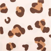 Badeanzugstoff Leo beige – bi-elastisch, recycelt, UV-Schutz 50 Nahaufnahme