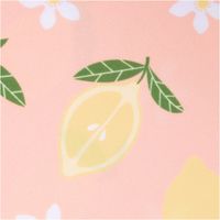 Badeanzugstoff Zitronen peach – bi-elastisch, recycelt, UV-Schutz | 1,50 m Breite Detailaufnahme
