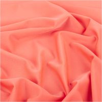 Badeanzugstoff uni koralle – bi-elastisch, recycelt, UV-Schutz | 1,50 m Breite stilvoll und harmonisch drapiert