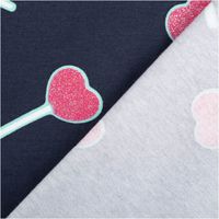 91985-Jersey-Stoff-Baumwolljersey-mit-Glitter-Lollypop-dunkelblau-pink-1-4m-Breite--MG-3035.jpg Jersey Stoff mit Glitter Lollypops – für süße Nähideen mit Wow-Effekt mit Rueckseite
