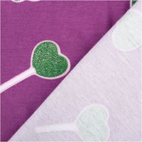 91986-Jersey-Stoff-Baumwolljersey-mit-Glitter-Lollypop-lila-gruen-1-4m-Breite--MG-3029.jpg Jersey Stoff mit Glitter Lollypops – für süße Nähideen mit Wow-Effekt mit Rueckseite