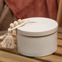 Paddywax Duftkerze Cypress & Fir – 3-Docht Sojakerze im Keramiktopf